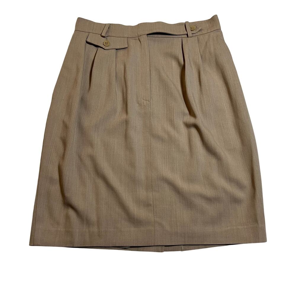 Max Mara Wool Blend Pencil Skirt Size 8 Office Lightweight Old Money Minimalist